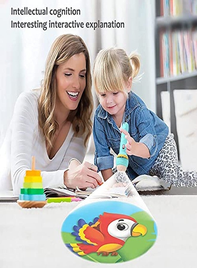 Storio 6 Slides 48 Patterns Mini Projector Torch Toy Slide Flashlight Projector Torch for Kids Lamp Education Learning Night Light Before Going to Bed(Random Slides), Multicolor - Image 4